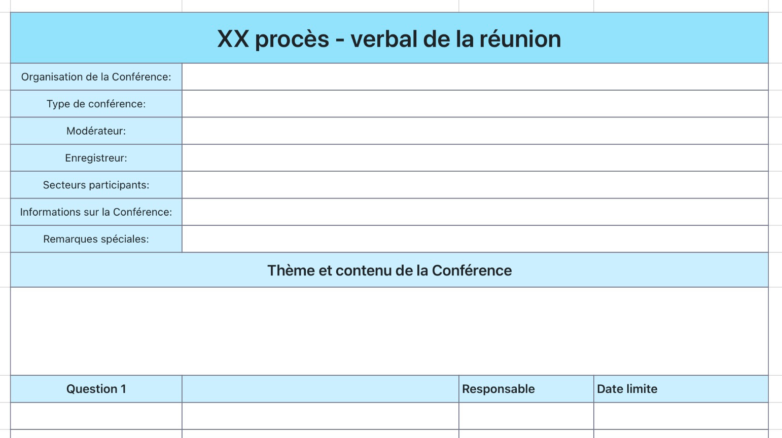 Procès - verbal de la réunion 1